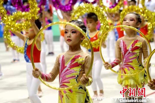 陕西省幼儿基本体操比赛启幕 助推儿童科学锻炼