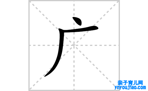 广的笔顺笔画怎么写(广的拼音、部首、解释及成语解读)