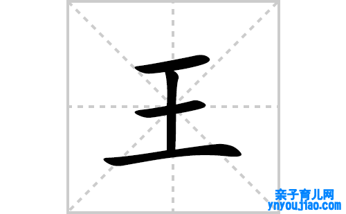 王的笔顺笔画怎么写