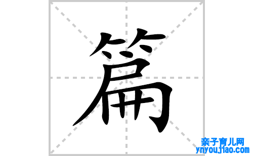 篇的笔顺笔画怎么写(篇的拼音、部首、表明及成语解读)