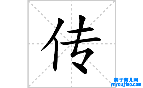 传的笔顺笔画怎么写(传的拼音、部首、表明及成语解读)