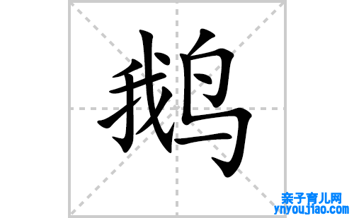 鹅的笔顺笔画怎么写（鹅的笔画、拼音、表明及成语详解）