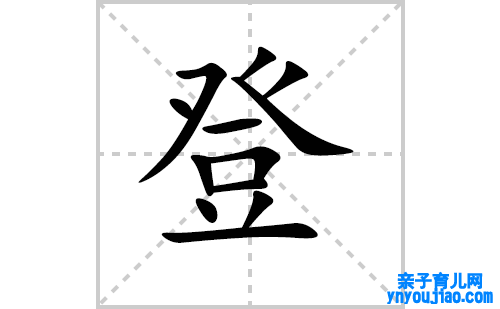 登的笔顺笔画怎么写（登的笔画、拼音、表明及成语详解）