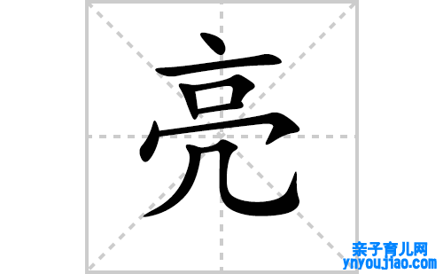 亮的笔顺笔画怎么写（亮的笔画、拼音、表明及成语详解）