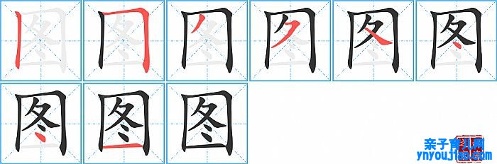 图的笔顺、笔画