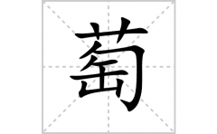 萄的笔顺笔画怎么写？汉字萄的拼音、部首词语组词