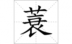 蓑的笔顺笔画怎么写？汉字蓑的拼音、部首词语组词