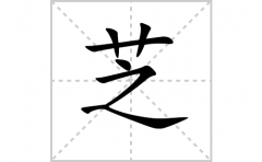 芝的笔顺笔画怎么写？汉字芝的拼音、部首词语组词