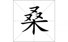 桑的笔顺笔画怎么写？汉字桑的拼音、部首词语组词