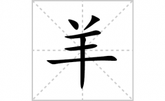 羊的笔顺笔画怎么写(羊的拼音、部首、解释及成语解读)