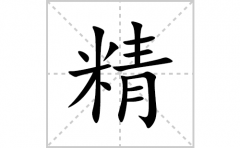 精的笔顺笔画怎么写(精的拼音、部首、解释及成语解读)