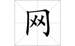 网的笔顺笔画怎么写(网的拼音、部首、解释及成语解读)