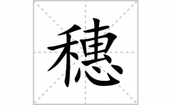 穗的笔顺笔画怎么写(穗的拼音、部首、解释及成语解读)