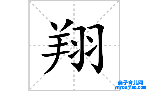 翔的笔顺笔画怎么写(翔的拼音、部首、表明及成语解读)