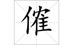 <b>傕的笔顺笔画怎么写(傕的拼音、部首、解释及成语解读)</b>