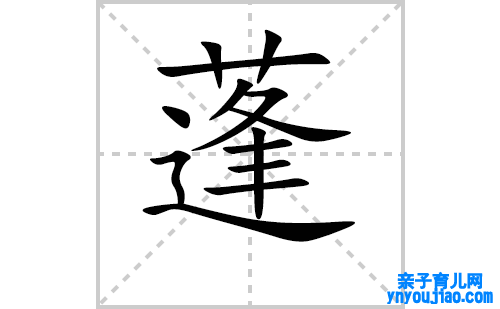 蓬的笔顺笔画怎么写(蓬的拼音、部首、表明及成语解读)