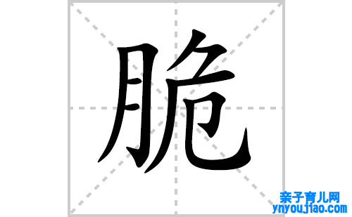 脆的笔顺笔画怎么写（脆的笔画、拼音、表明及成语详解）