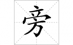 旁的笔顺笔画怎样写？解析旁的笔画、拼音、意思及词语组词