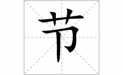 节的笔顺笔画怎样写？解析节的拼音、解释、成语及规范写法教程）