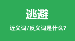 逃避的近义词和反义词是什么＿逃避是什么意思？