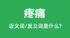 疼痛的近义词和反义词是什么_疼痛是什么意思？