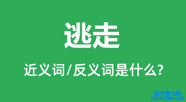 逃走的近义词和反义词是什么,逃走是什么意思