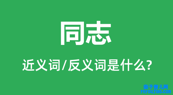 同志的近义词和反义词是什么,同志是什么意思