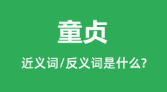 童贞的近义词和反义词是什么_童贞是什么意思?