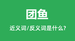 团鱼的近义词和反义词是什么_团鱼是什么意思?