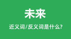 未来的近义词和反义词是什么_未来是什么意思?