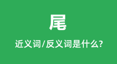 尾的近义词和反义词是什么_尾是什么意思?
