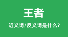 王者的近义词和反义词是什么_王者是什么意思?