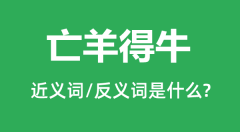 亡羊得牛的近义词和反义词是什么_亡羊得牛是什么意思?