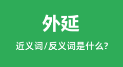 外延的近义词和反义词是什么_外延是什么意思？