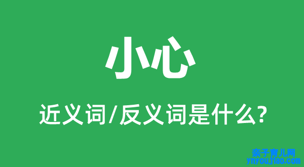 小心的近义词和反义词是什么,小心是什么意思