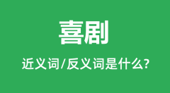 喜剧的近义词和反义词是什么_喜剧是什么意思?