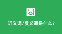圆的近义词和反义词是什么_圆是什么意思?
