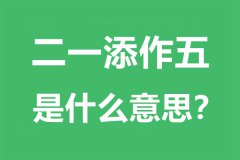 二一添作五是什么意思_二一添作五是成语吗?