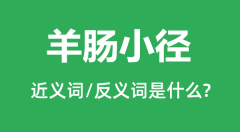 羊肠小径的近义词和反义词是什么_羊肠小径是什么意思?