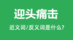 迎头痛击的近义词和反义词是什么_迎头痛击是什么意思?