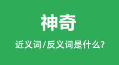 神奇的近义词和反义词是什么_神奇是什么意思?