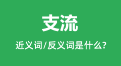 支流的近义词和反义词是什么_支流是什么意思?