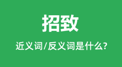 招致的近义词和反义词是什么_招致是什么意思?