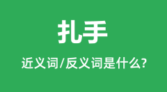 扎手的近义词和反义词是什么_扎手是什么意思?