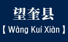 望奎县的奎怎么读_奎的正确读音