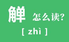 觯怎么读_觯的拼音是什么_觯字的读音和含义