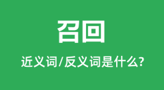 召回的近义词和反义词是什么_召回是什么意思?