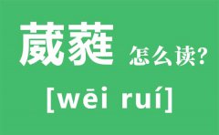 葳蕤怎么读_葳蕤的拼音是什么_葳蕤是什么意思？