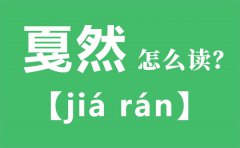 <b>戛然怎么读_戛然的拼音_戛然是什么意思</b>