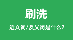 刷洗的近义词和反义词是什么_刷洗是什么意思?